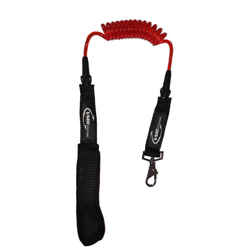 Red Coiled Surf Dog Lead